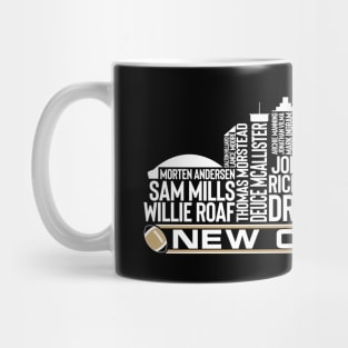 New Orleans Football Team All Time Legends, New Orleans City Skyline Mug